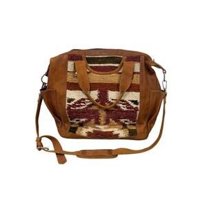 Woven + Hyde Leather Southwest Saddle Blanket Convertible Backpack Bag